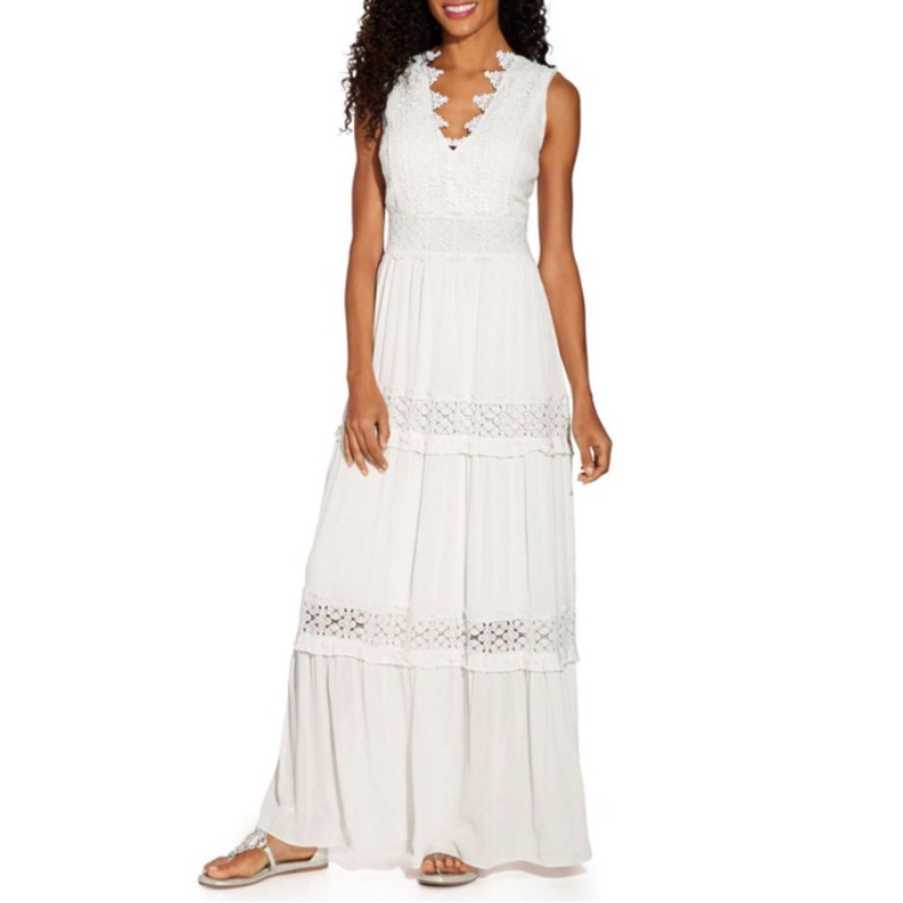 ALEXIA ADMOR - LACE INSET MAXI DRESS
